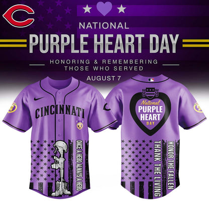 Purple Heart Day Jersey Limited Edition All Team