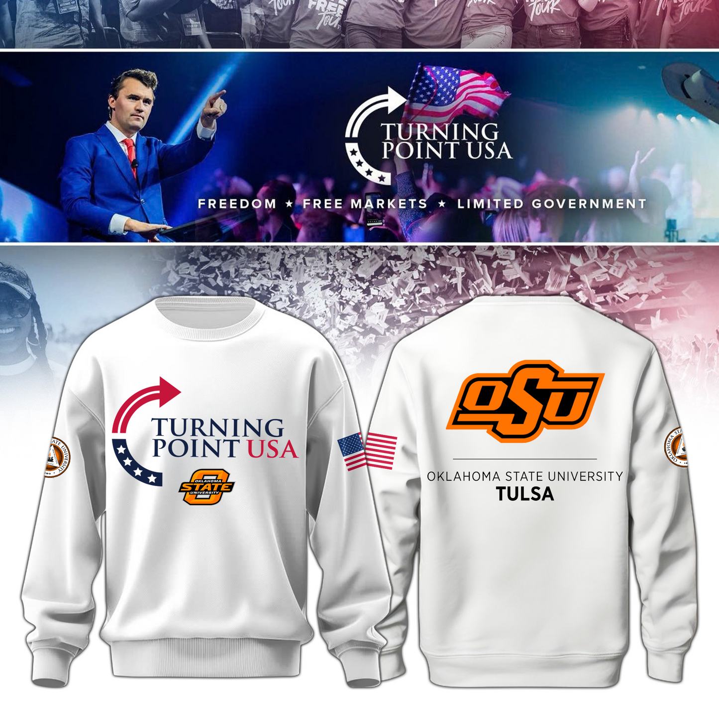 Oklahoma State University Freedom Sweatshirt