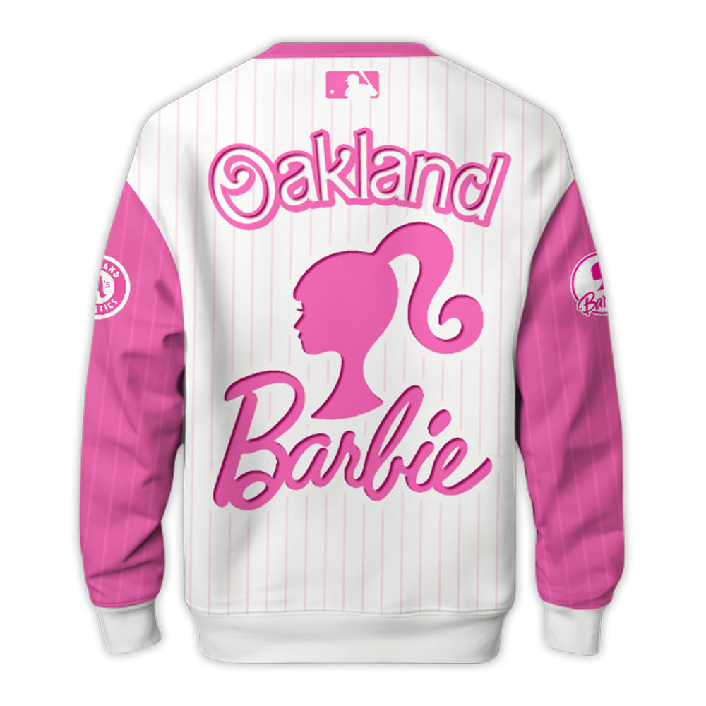 .    Oakland Athletics MLB x Barbie Night Game Limited Edition Hoodie 2025
