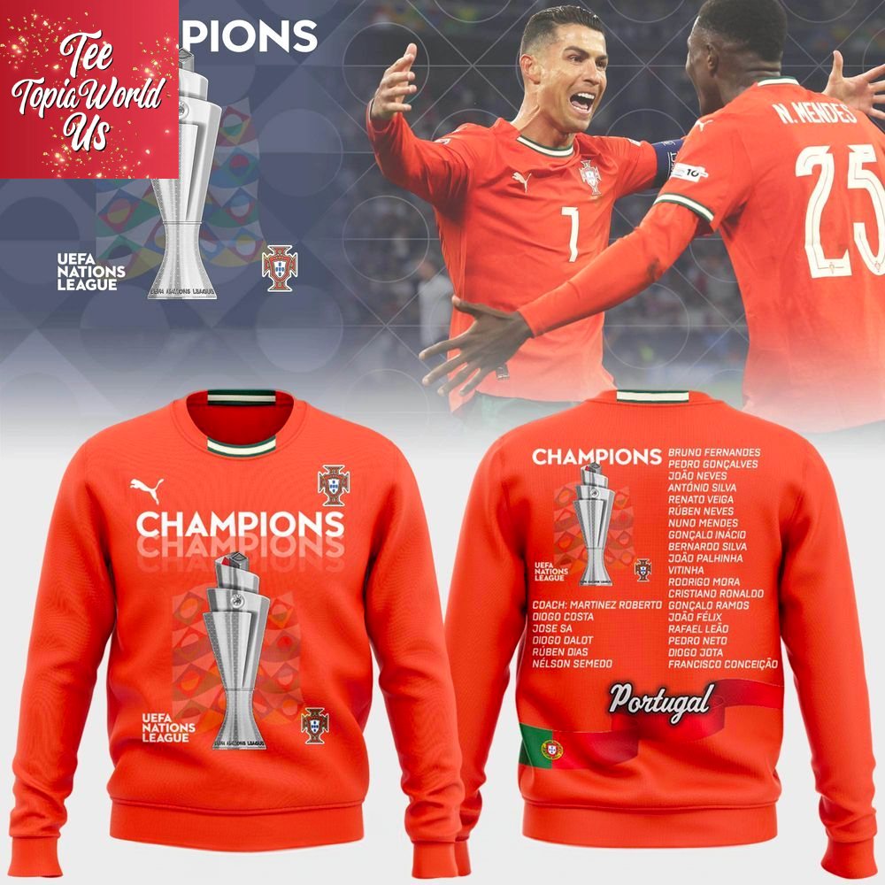 Portugal UEFA Nations League 2025 Champions Sweatshirt