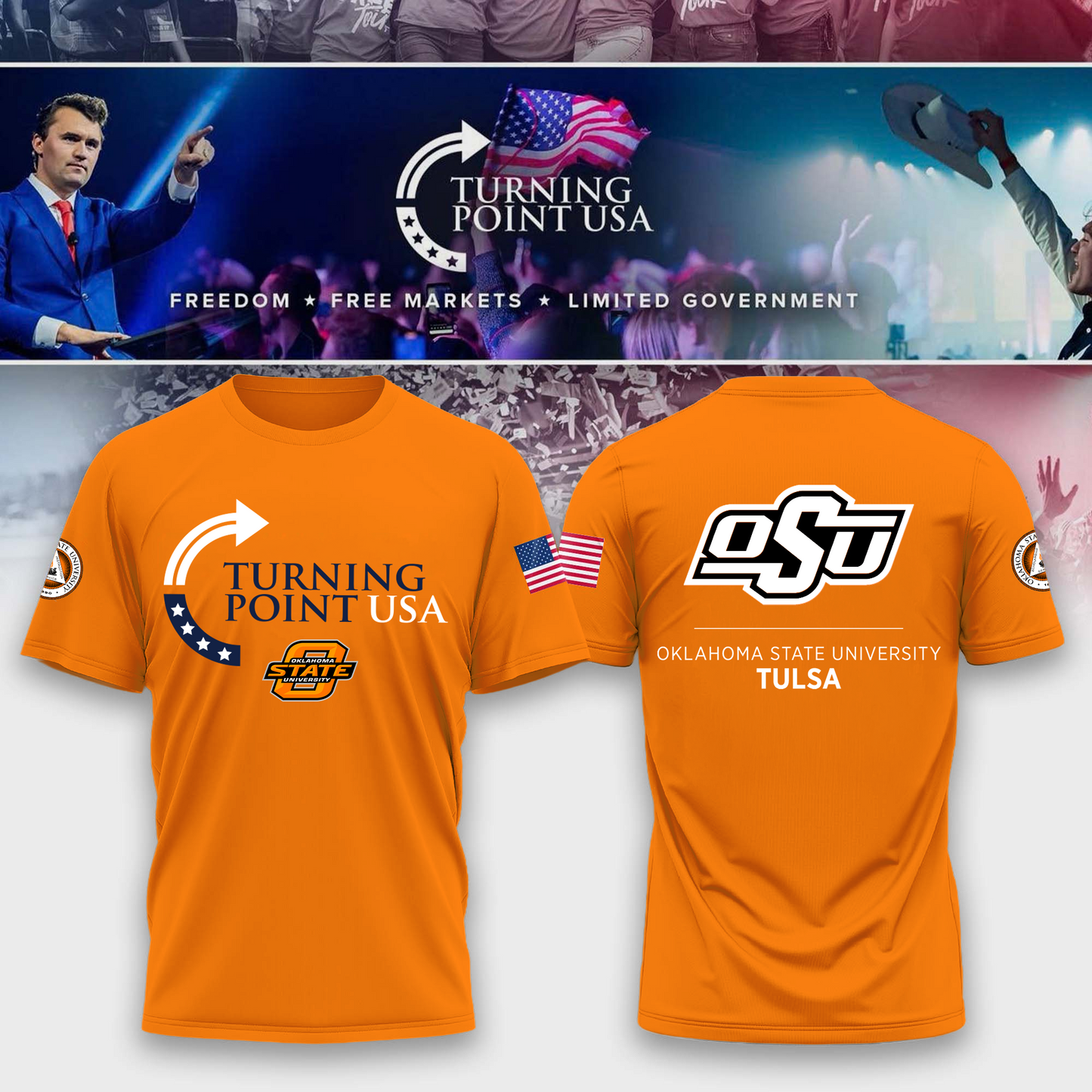 Oklahoma State University Freedom Tshirt