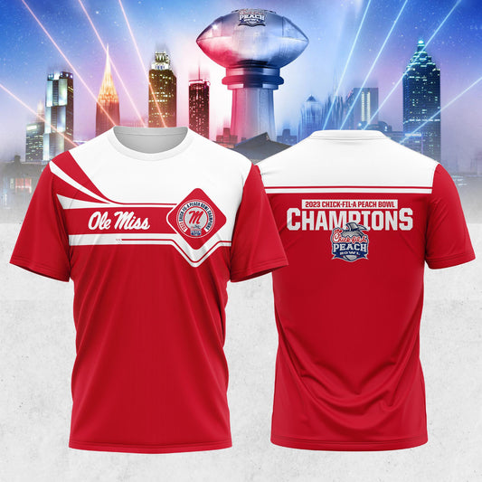 Ole Miss Rebels 2023 Peach Bowl Champions Shirt