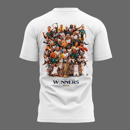 Special New Tottenham Hotspur Europa League 2025 Winners White T-Shirt