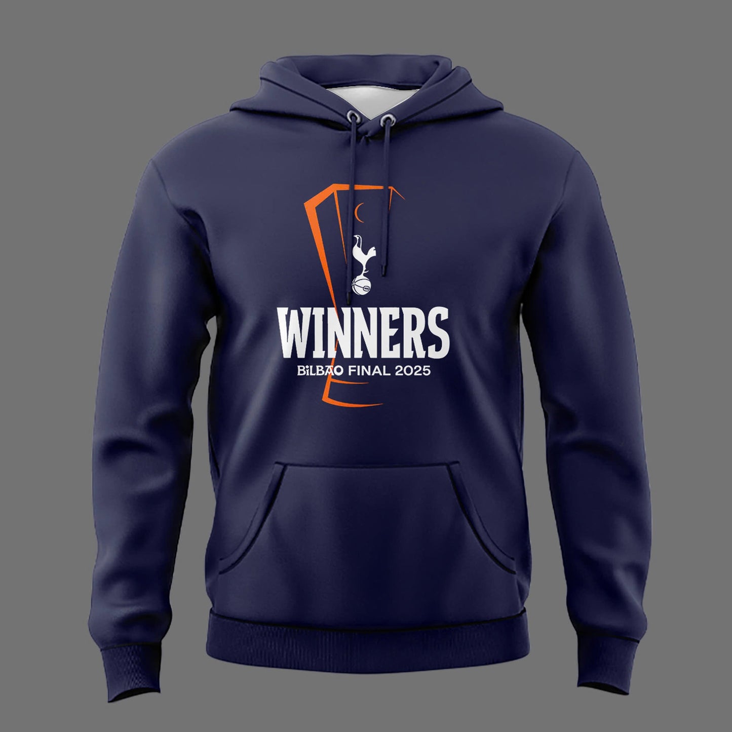 Special New Tottenham Hotspur Europa League 2025 Winners Navy Team Logo Hoodie
