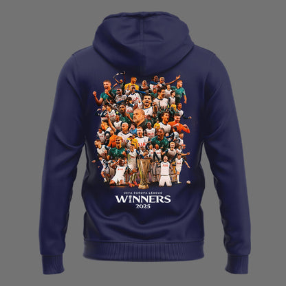 Special New Tottenham Hotspur Europa League 2025 Winners Navy Team Logo Hoodie