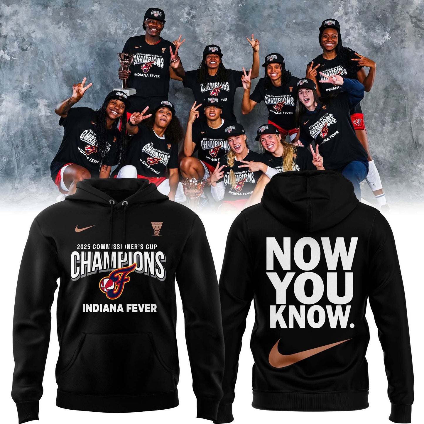 Special Now You Know. 2025 WNBA Commissioner’s Cup Champions Hoodie
