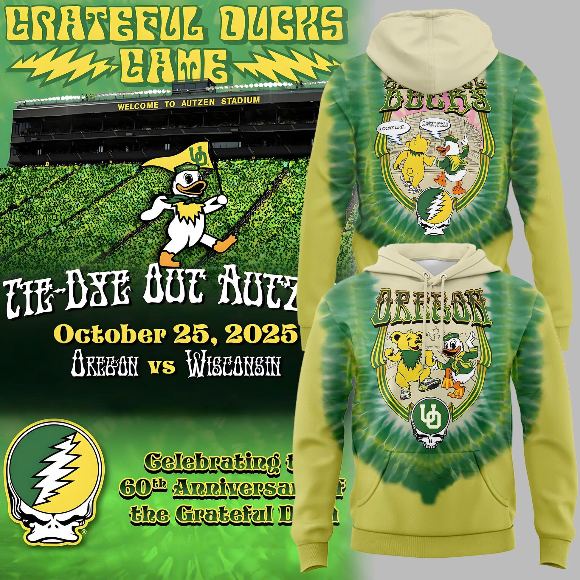 Special 2025 Grateful Ducks Signature Hoodie
