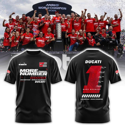“MORE THAN A NUMBER” Marc Marquez World Champion 2025 Black Combo Tshirt | Jogger | Cap