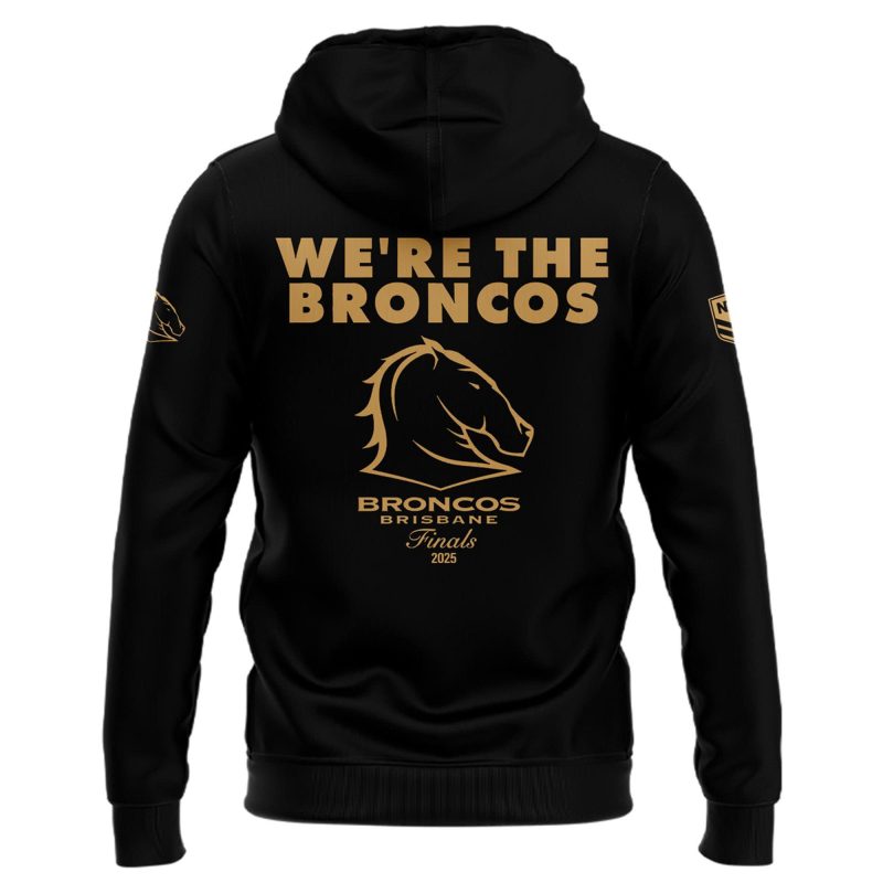 Brisbane Broncos NEVER BACK DOWN City Hall Finals 2025 Limited Edition Hoodie